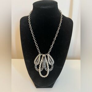 Carolyn Pollack Sterling Silver Necklace with Intricate Design